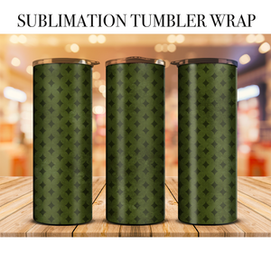 Vintage Star Tumbler Wrap Sublimation Transfer