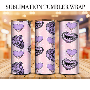 True Crime 1 Tumbler Wrap Sublimation Transfer