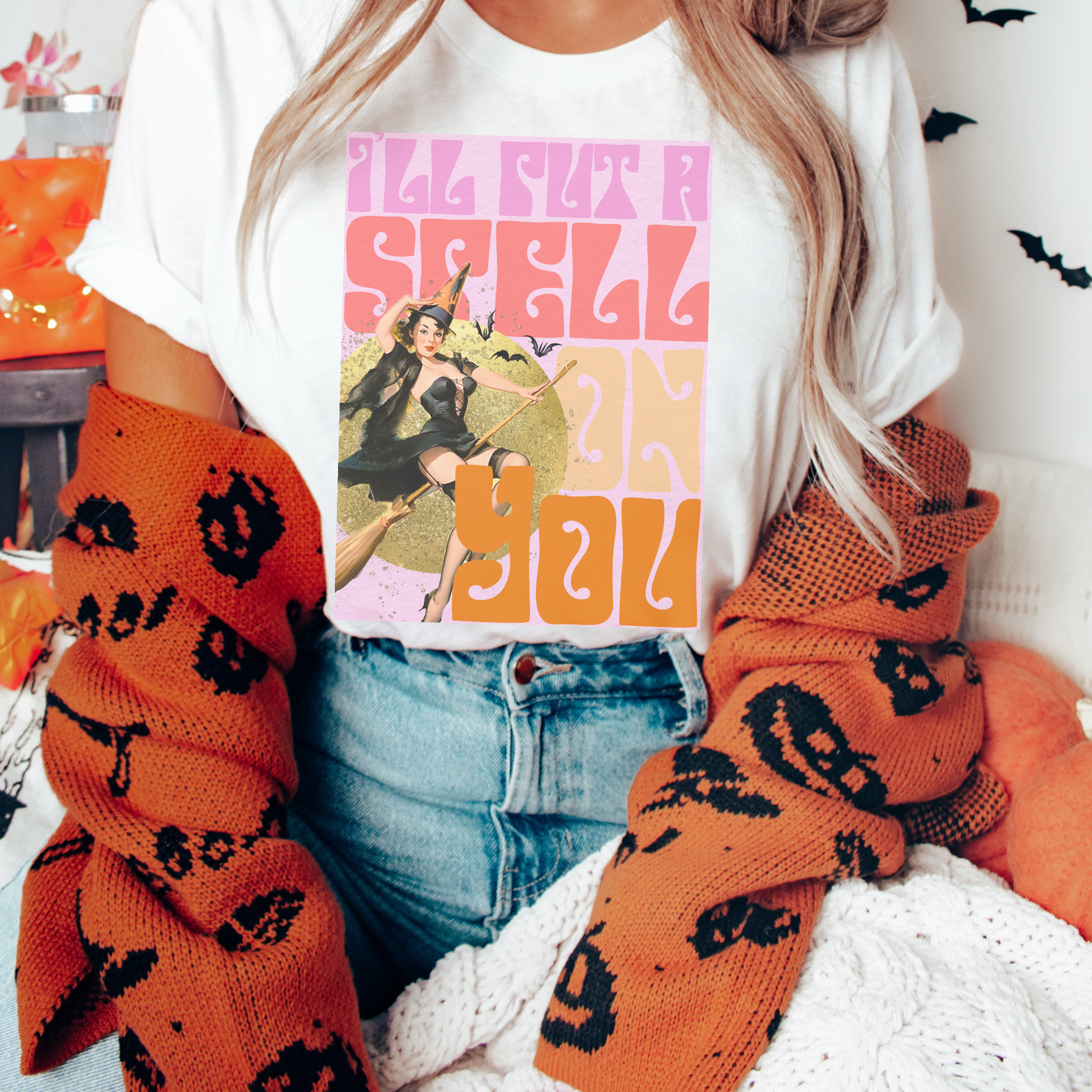 I’ll Put A Spell Retro Witch Sublimation Transfer