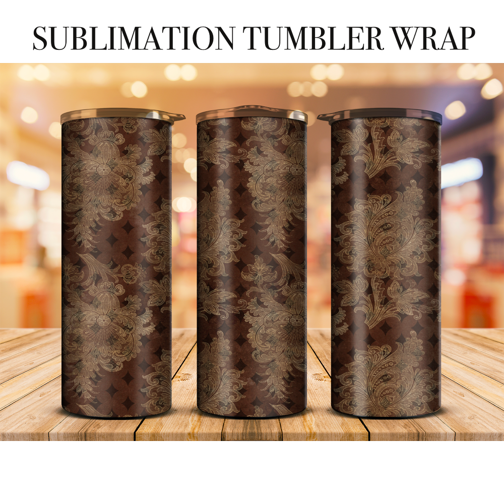 Fall Lace 2 Tumbler Wrap Sublimation Transfer