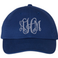 Embroidered Monogram  Hat Royal Blue