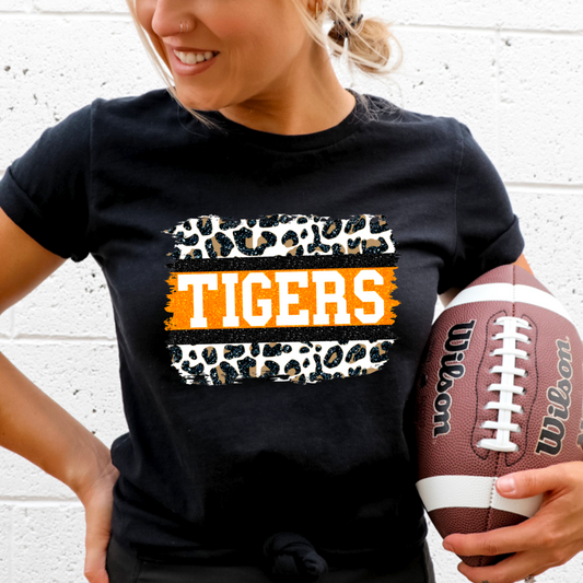 Tigers Cheetah Brushstroke  DTF Transfer