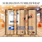 Shipping Box Tumbler Wrap Sublimation Transfer