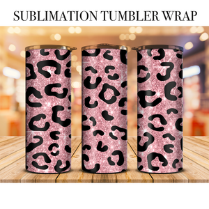 Neon Leopard 77 Tumbler Wrap Sublimation Transfer