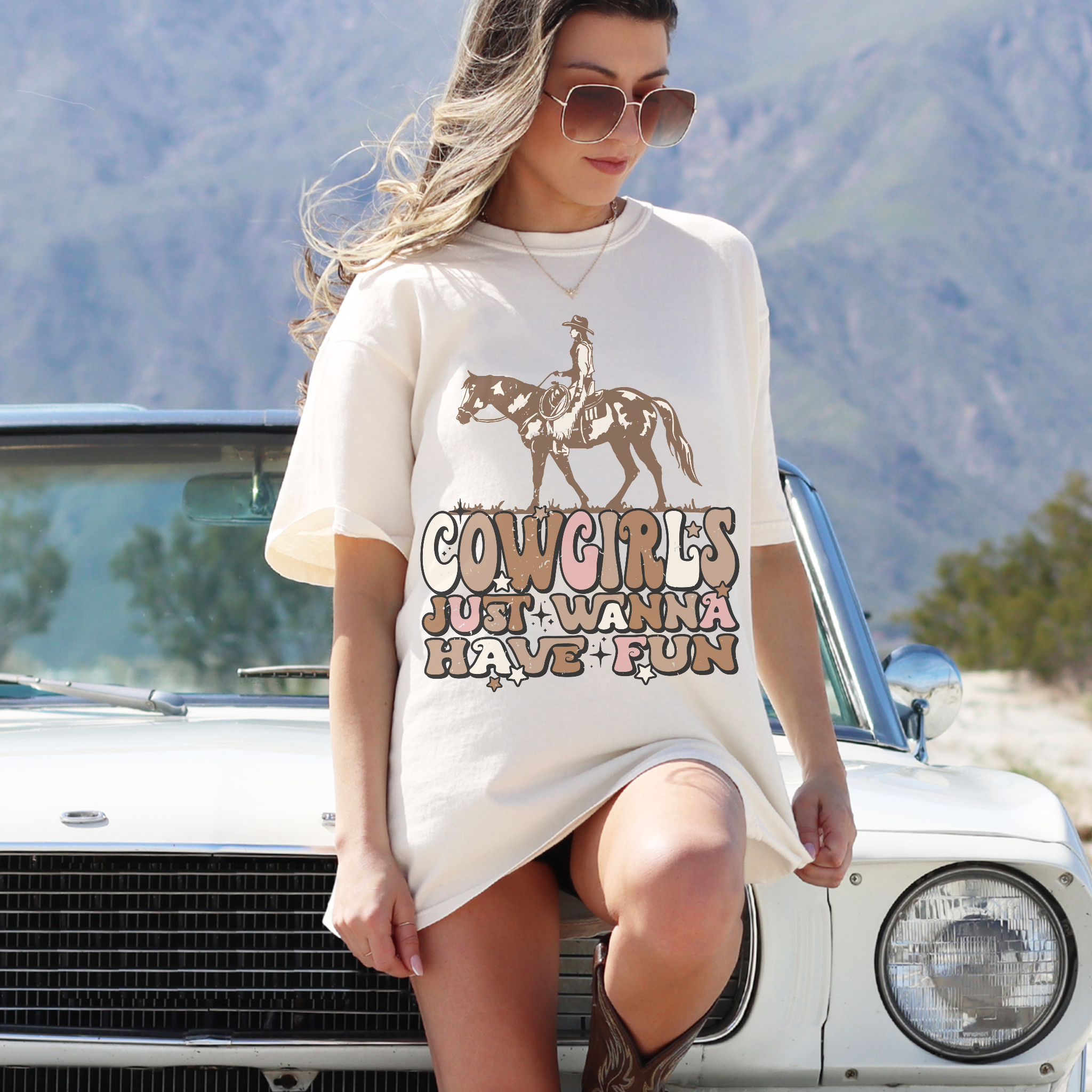Cowgirls Just Wanna Have Fun Sublimation Transfer