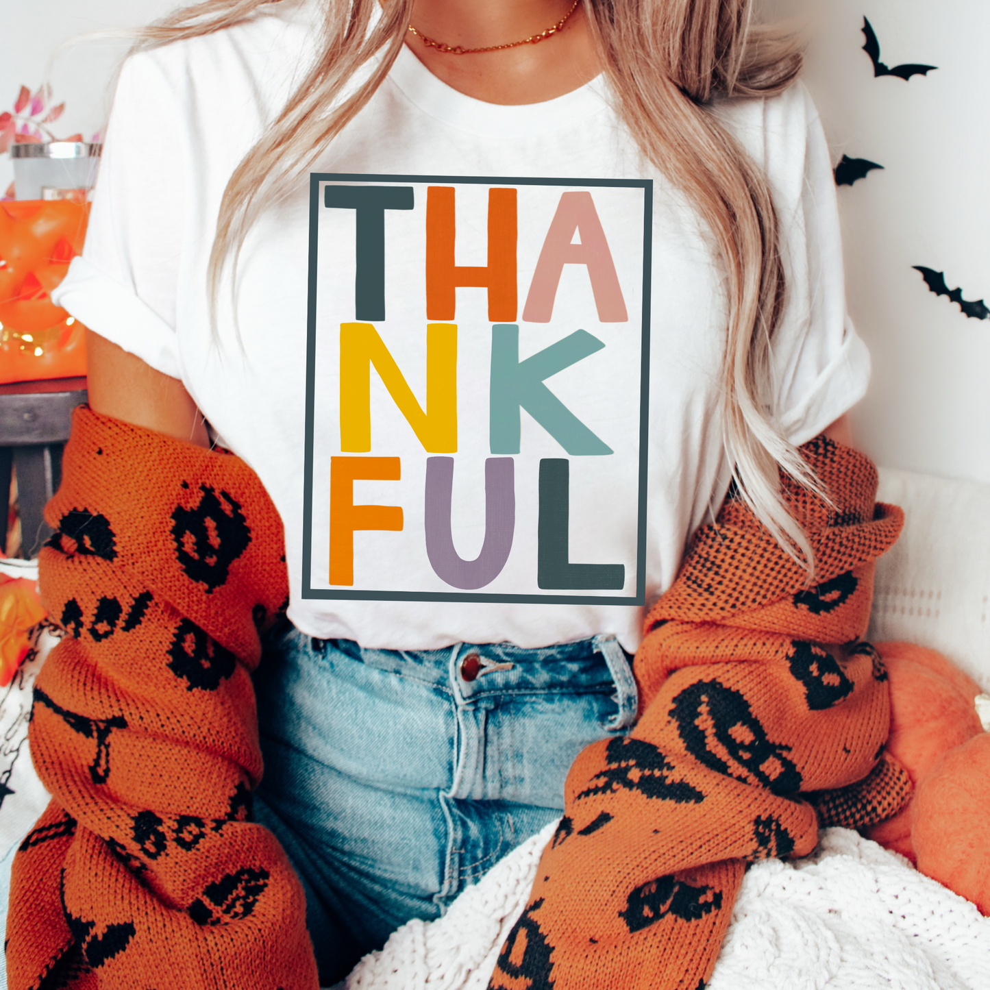Colorful Thankful Sublimation Transfer