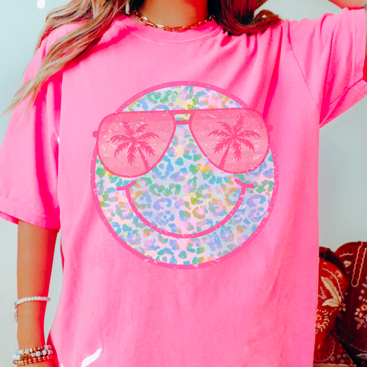 Beach Smile Comfort Color Graphic Tee