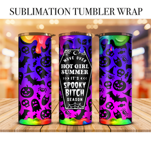 Move Over Hot Girl Summer Tumbler Wrap Sublimation Transfer