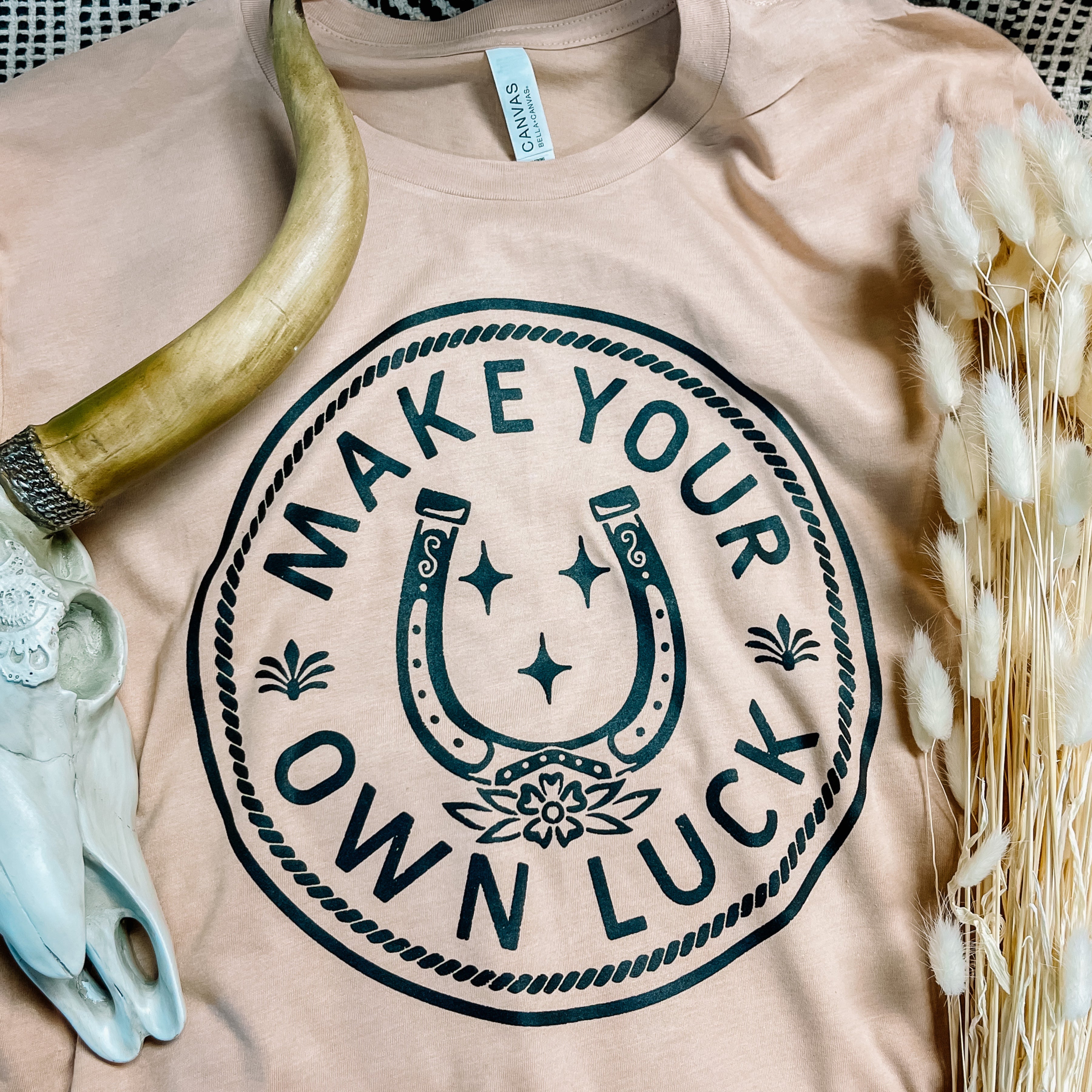 Make Your Own Luck Screen Print Transfer