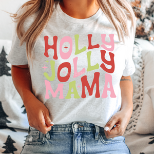Holly Jolly Mama Sublimation Transfer