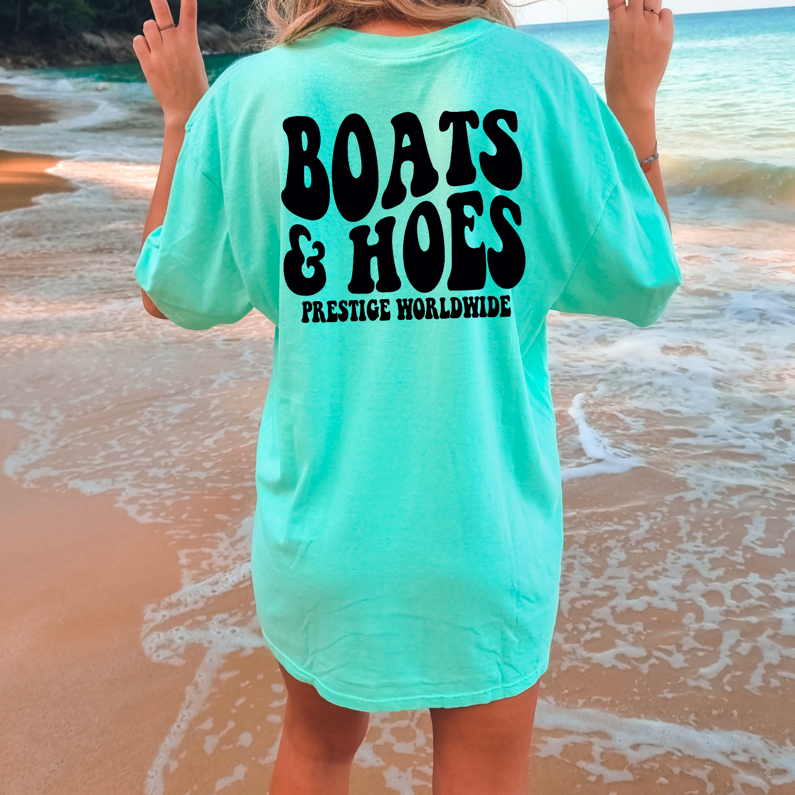 Boats & Hoes Screen Print Transfer