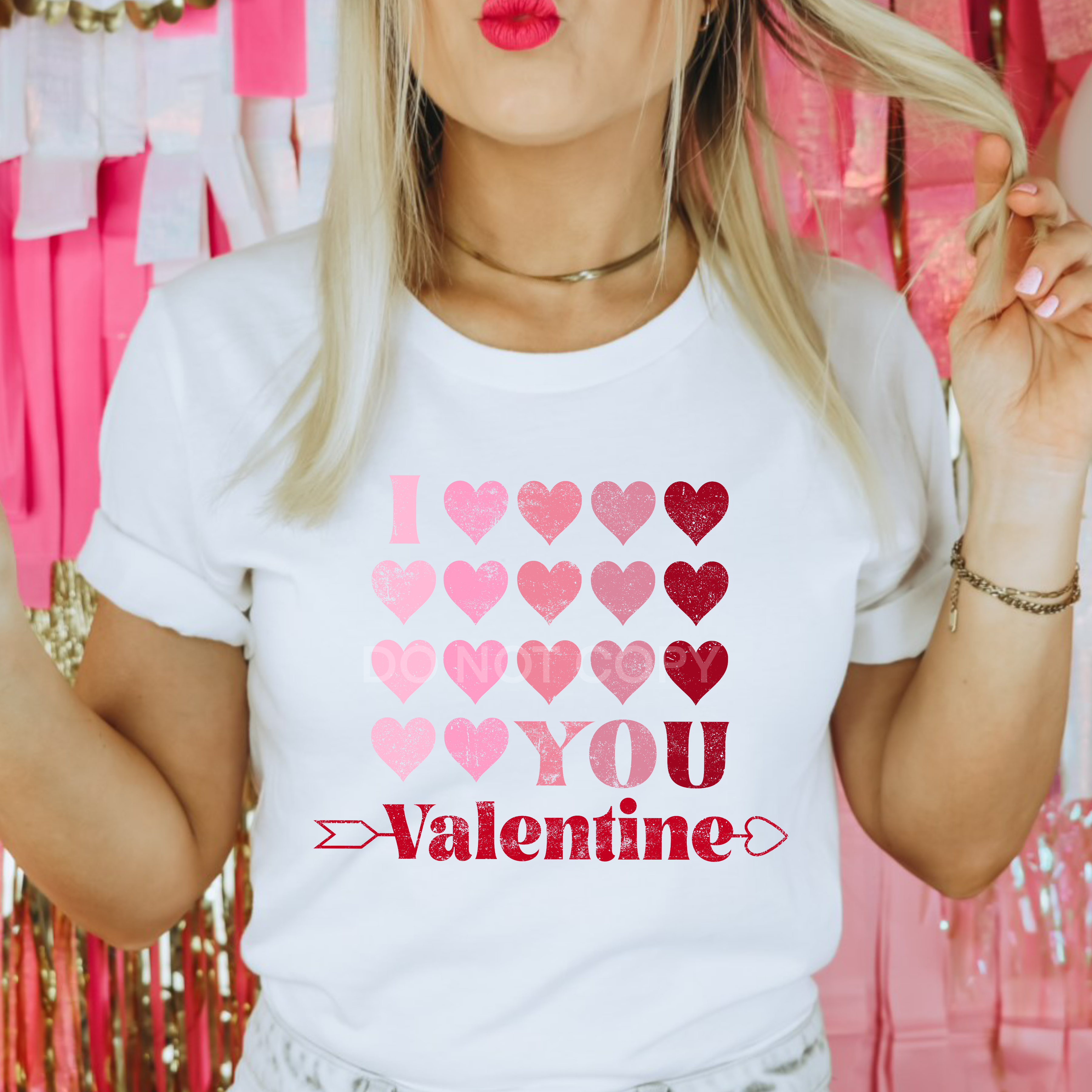 I Love You Valentine Sublimation Transfer
