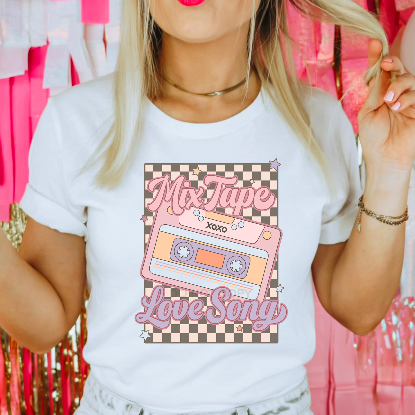 Mix Tape Love Songs Sublimation Transfer