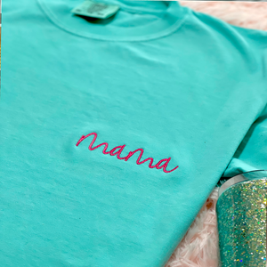 Mama Machine Embroidered Shirt