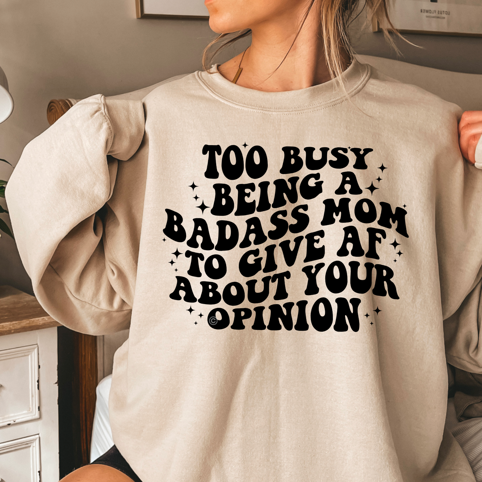 Too Busy Being A Badass Mom  Screen Print Transfer