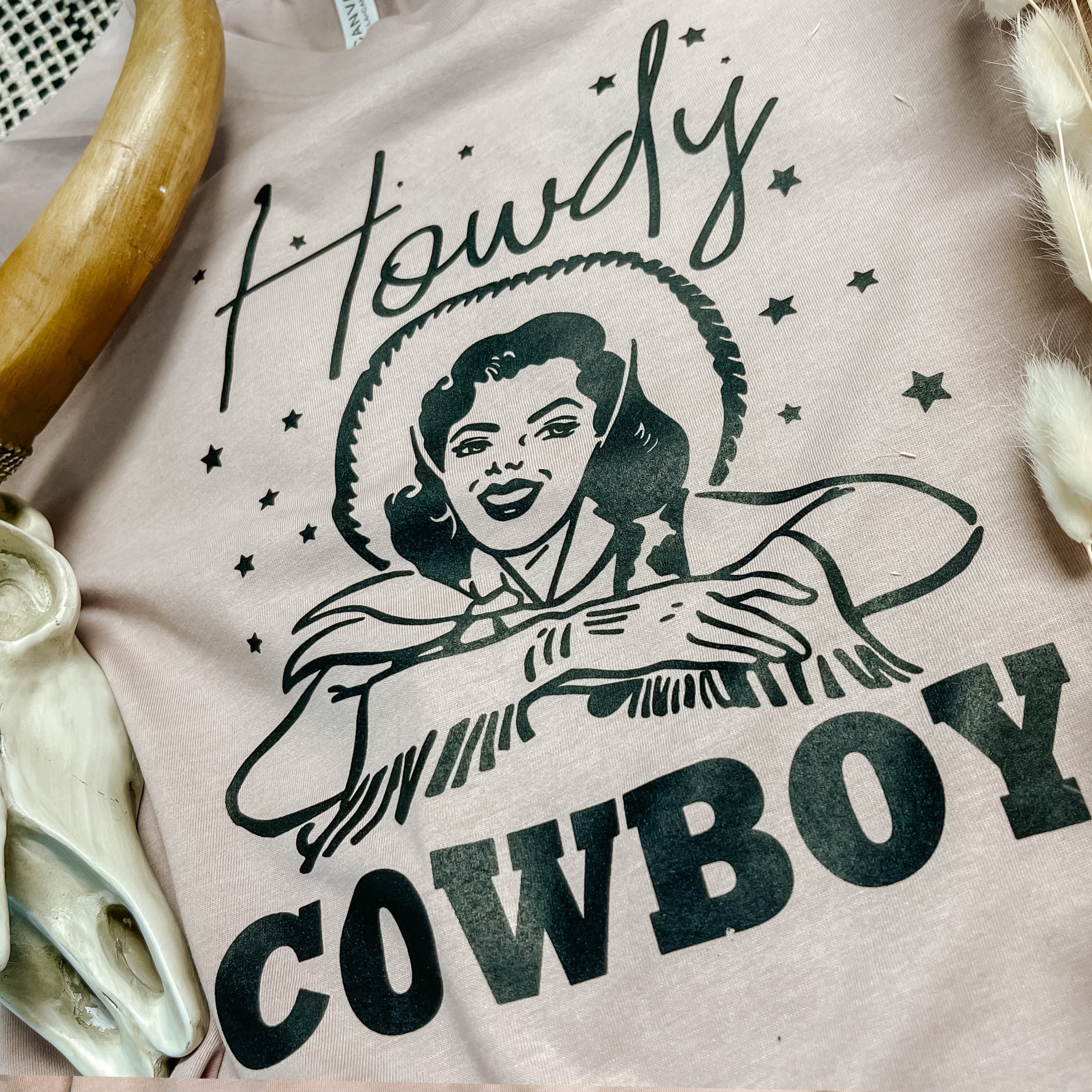 Howdy Cowboy Screen Print Transfer