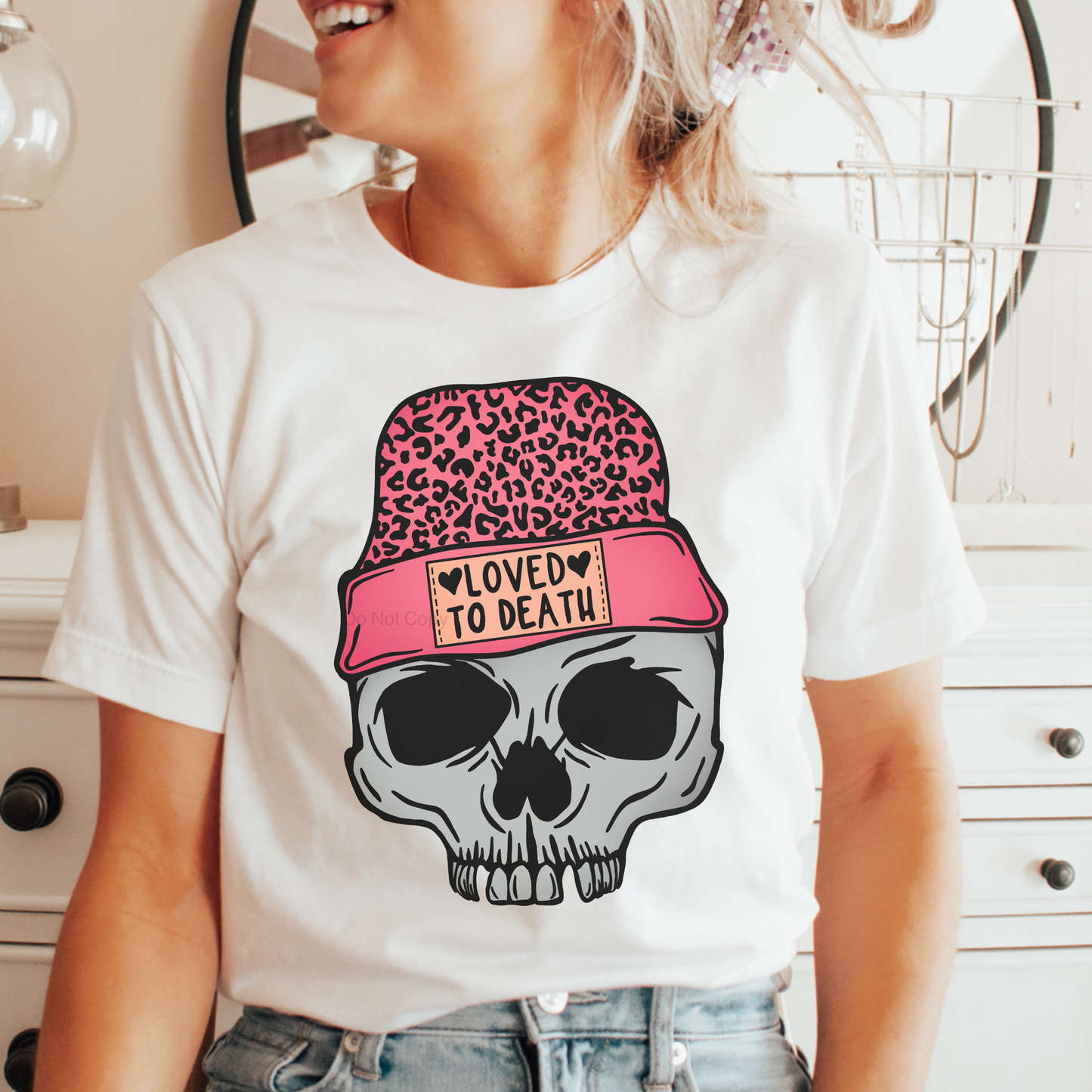 Loved To Death Leopard Sublimation Transfer