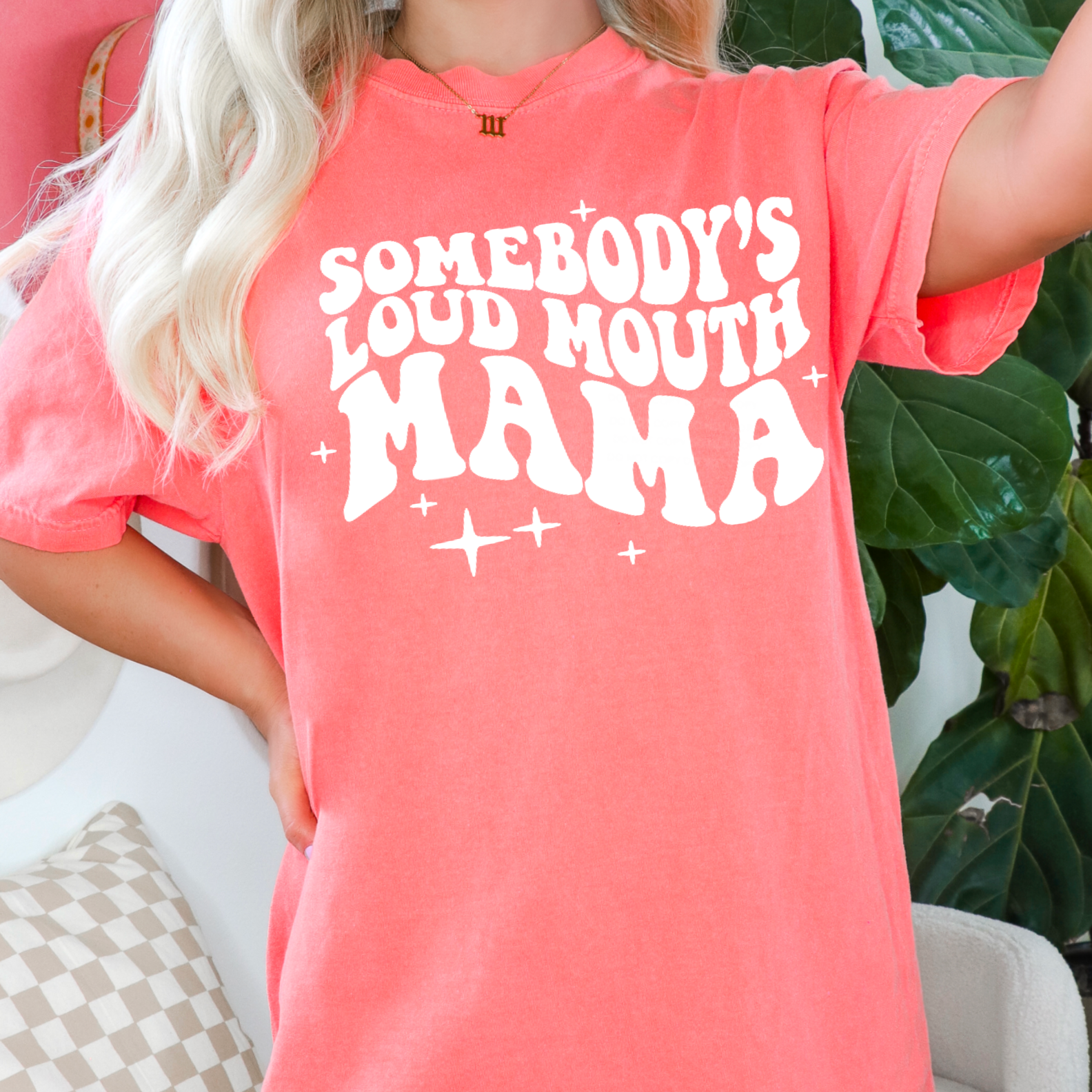 Somebody’s Loud Mouth Mama Screen Print Transfer