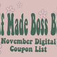 Self Made Boss Babe Digital Coupon Codes